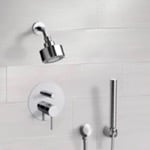 Remer SFH63 Chrome Shower System with Multi Function Shower Head and Hand Shower